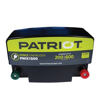 Patriot fence energizer PMX1500 on a white background