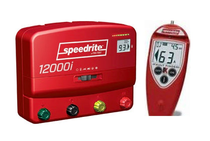 SPEEDRITE 12000i + REMOTE | DUAL POWERED 110V/12V ENERGIZER | 12 JOULE | FREE U.S.A. SHIPPING AND FENCE TESTER - Speedritechargers.com