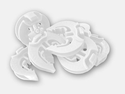 Lock Jawz 360° T-Post Insulator | 25 Pack | White - Speedritechargers.com