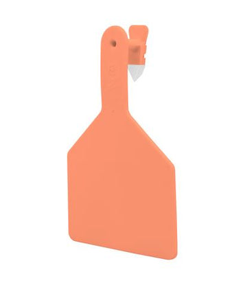 Z1 No-Snag-Tag Premium Cow Ear Tags Orange, Blank, 1 Piece (25/bag) - Speedritechargers.com