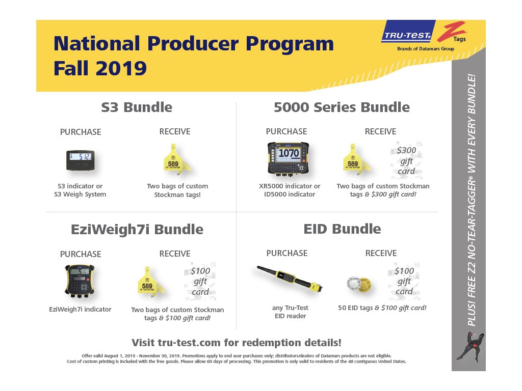 Cattle Scale Rebates on Tru-Test Livestock Weigh Scales