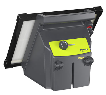 Patriot SG2000 rear view with a green label on a white background