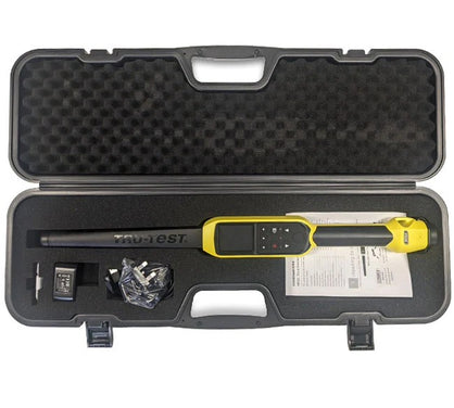 Tru-Test SRS2i EID Ear Tag stick reader in hard shell case with recharger and instructions