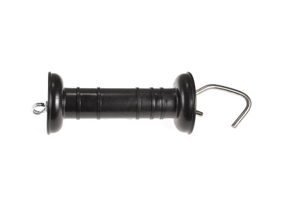 Patriot 817217 Black Electric Fence Gate Handle with white background