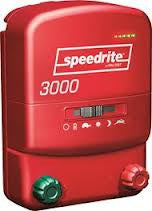 Case Of 5 Speedrite 3000 Dual Powered 110V/12V Energizer shows speedrite logo and power setting switch
