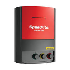 Speedrite 46000W AC/Mains Energizer is red and black with white background