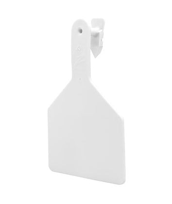 Z1 No-Snag-Tag Premium Cow Ear Tags  White, Blank, 1 Piece (25/bag) - Speedritechargers.com