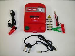 SPEEDRITE 2000 DUAL POWERED 110V/12V ENERGIZER | 2 JOULE | FREE U.S.A. SHIPPING AND FENCE TESTER - Speedritechargers.com