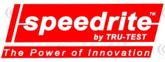 SPEEDRITE electric fencing logo by tru-test in red and white